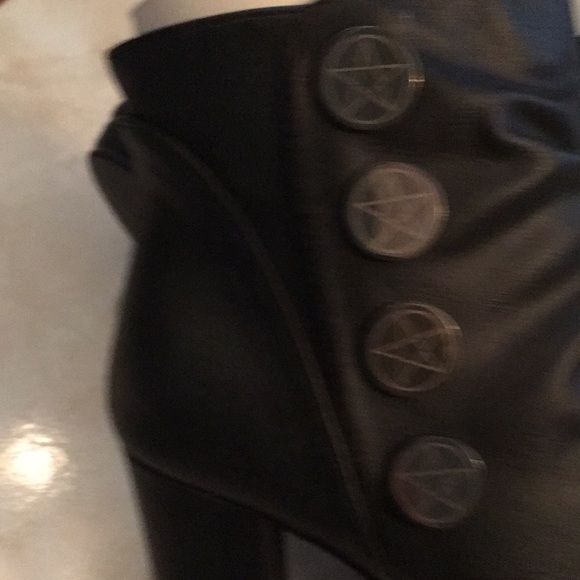 NWT Special Order Witch Boots with Pentagram buttons - Picture 4 of 7